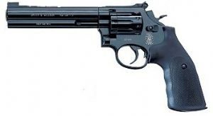 Smith & Wesson 6" black Co2 Pistol.